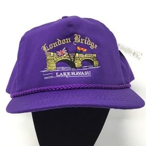 London Bridge Lake Havasu Purple SnapBack Hat NWT
